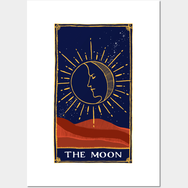 Moon Tarot Card Wall Art by aterkaderk